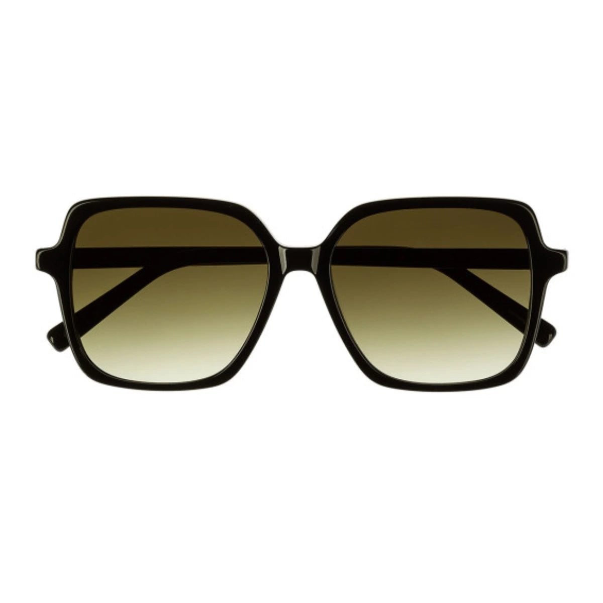 Black tinted oversized square sunglasses by The Optical. Co