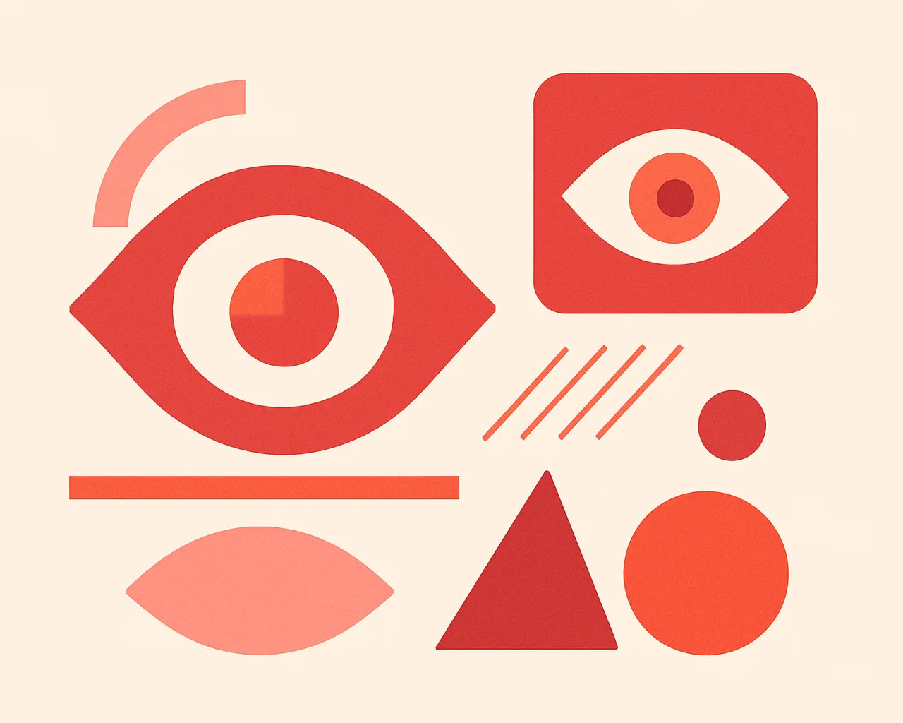 Abstract eye images