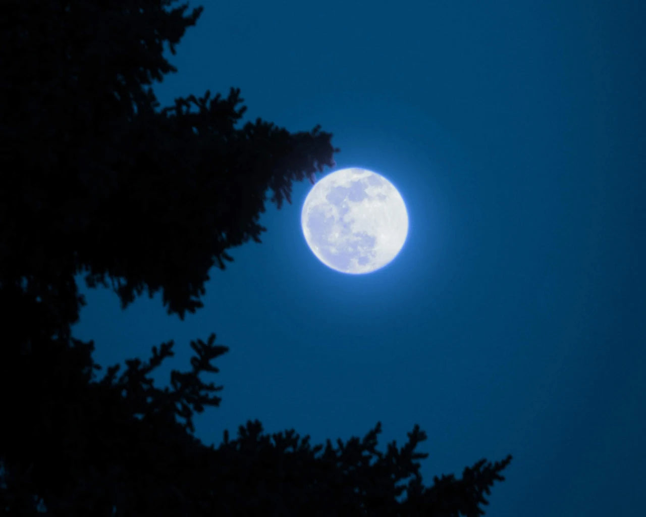 A rare super blue moon