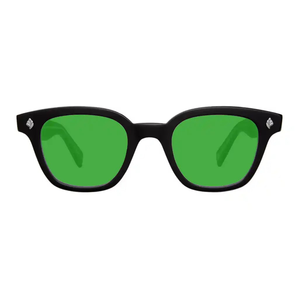 Dark green custom tinted premium prescription eyeglass and sunglass lenses online