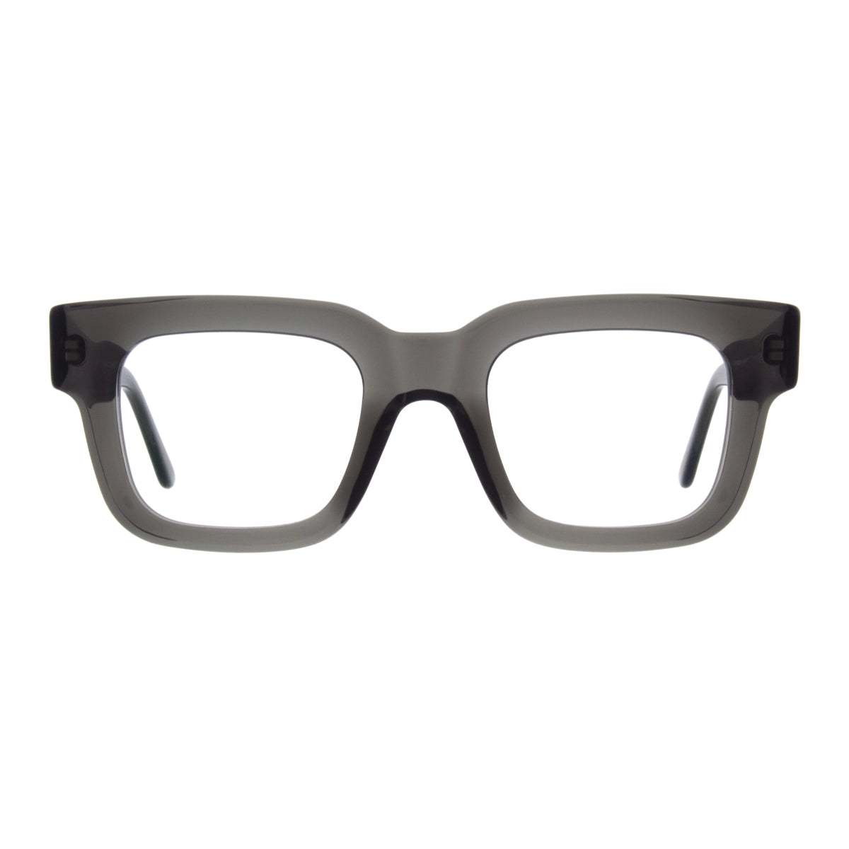 Grey Andy Wolf eyeglasses on white background