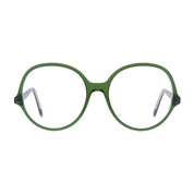 Green vintage retro luxury handmade eyeglasses by Andy Wolf