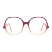 Pink orange vintage retro luxury handmade eyeglasses by Andy Wolf