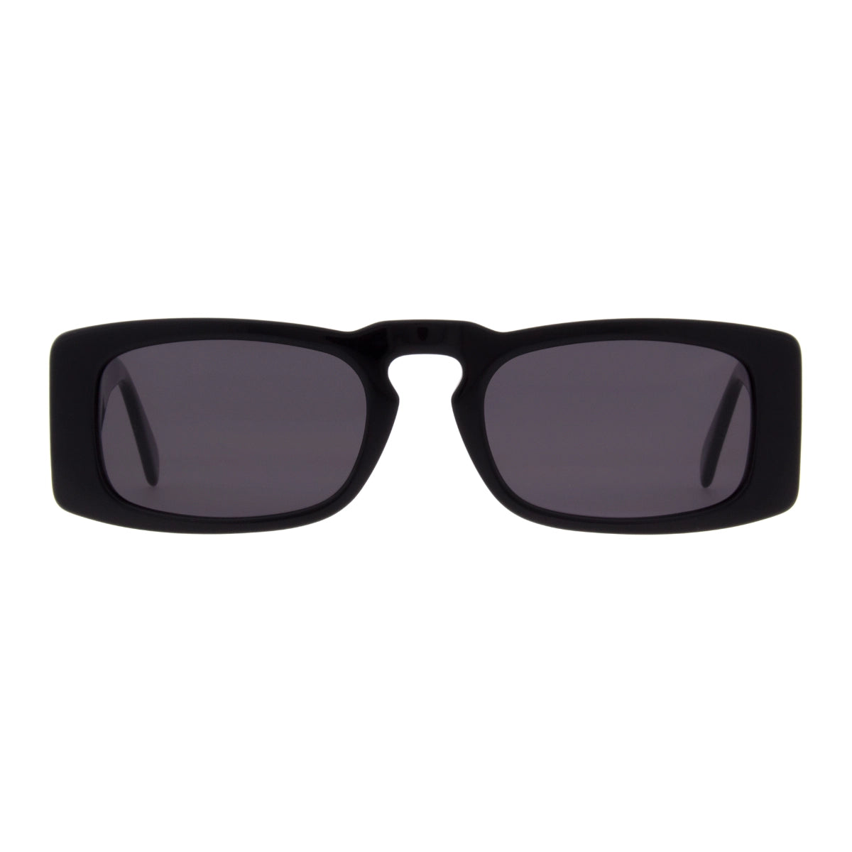 Black Andy Wolf geometric luxury sunglasses on white background