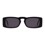 Black Andy Wolf geometric luxury sunglasses on white background