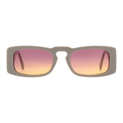 Grey Andy Wolf geometric luxury sunglasses on white background
