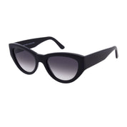 Black Andy Wolf cat-eyed sunglasses on white background