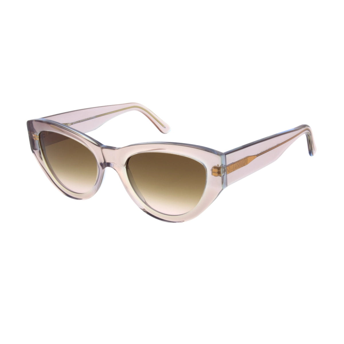 Crystal Andy Wolf cat-eyed sunglasses on white background