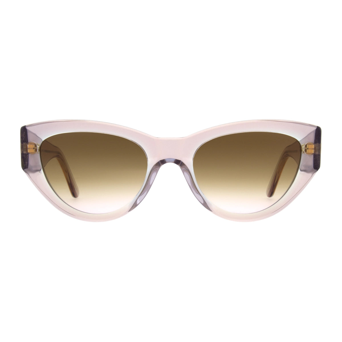 Crystal Andy Wolf cat-eyed sunglasses on white background