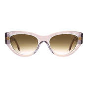 Crystal Andy Wolf cat-eyed sunglasses on white background