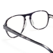 Black tortoise inside Dunn active prescription aviator shaped eyeglasses by Article One at The Optical Co