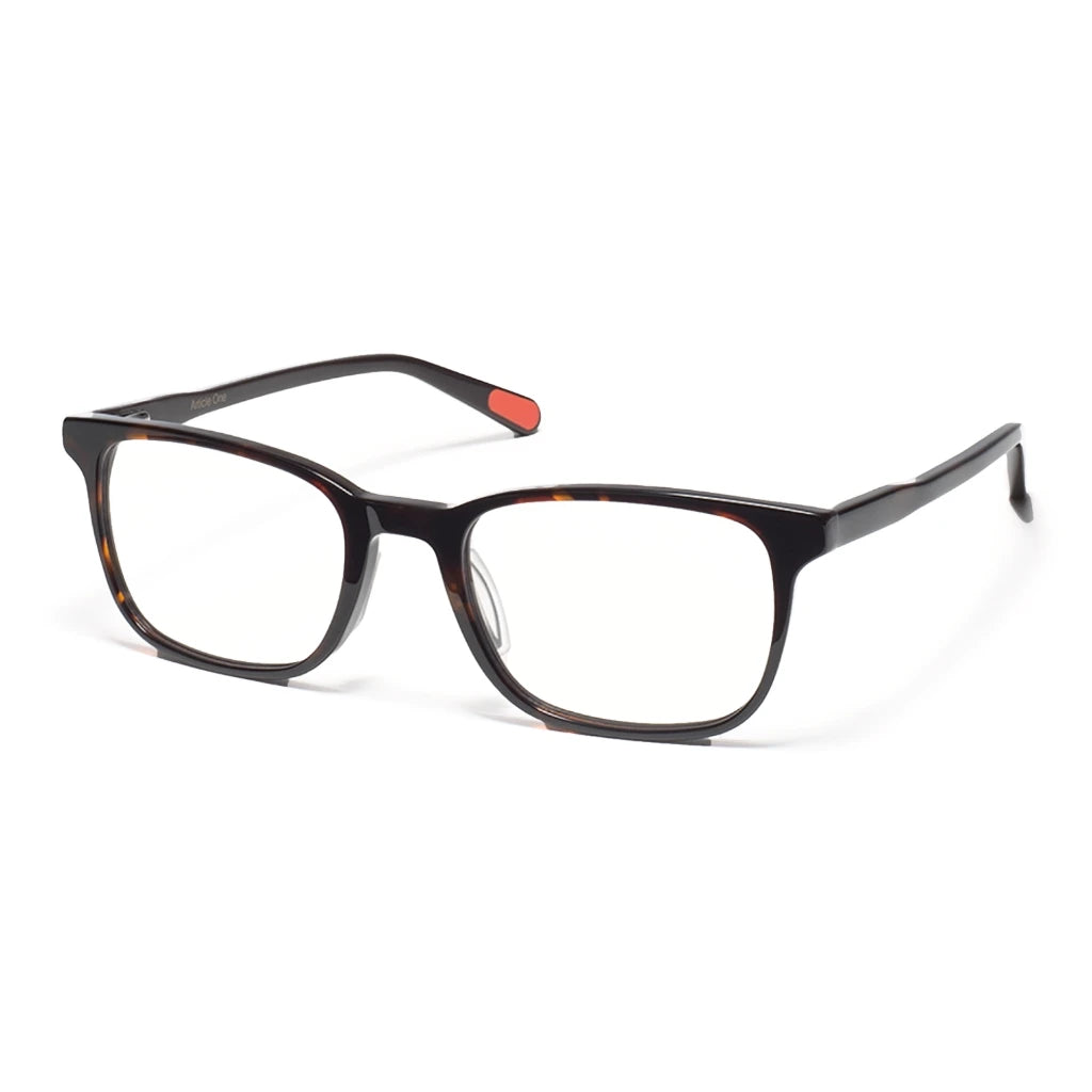 Tortoise Payne rectangular active prescription eyeglasses by Article One at The Optical Co