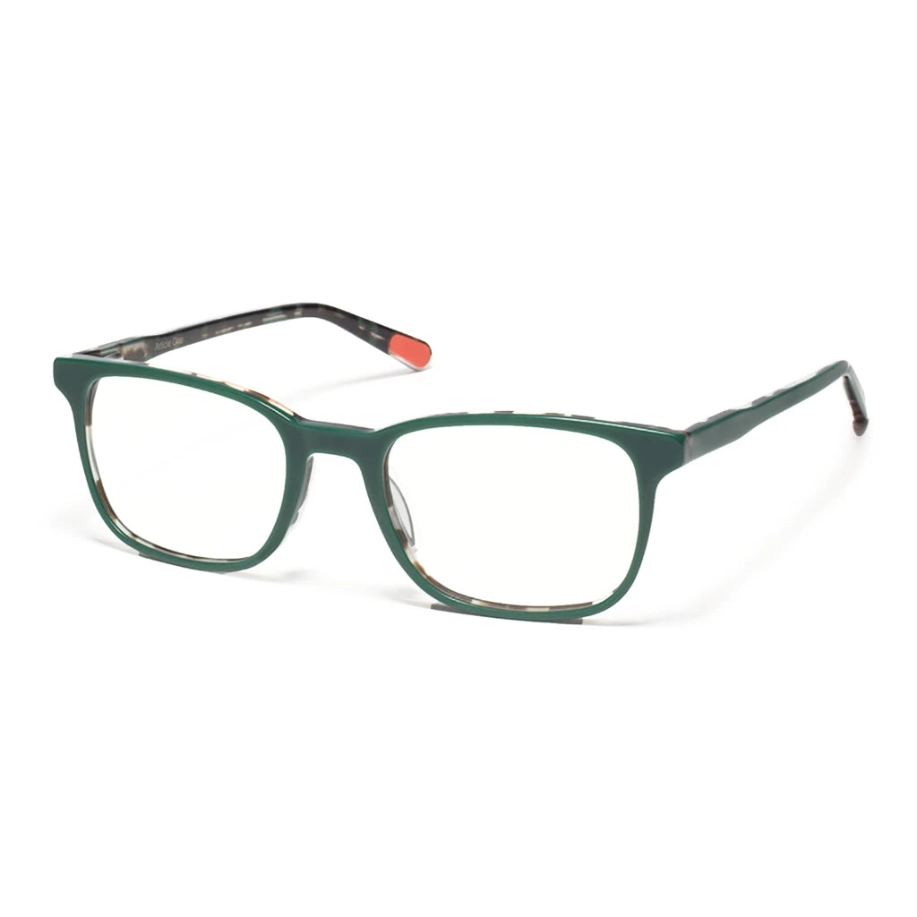 Green forest tortoise Payne rectangular active prescription eyeglasses by Article One at The Optical Co