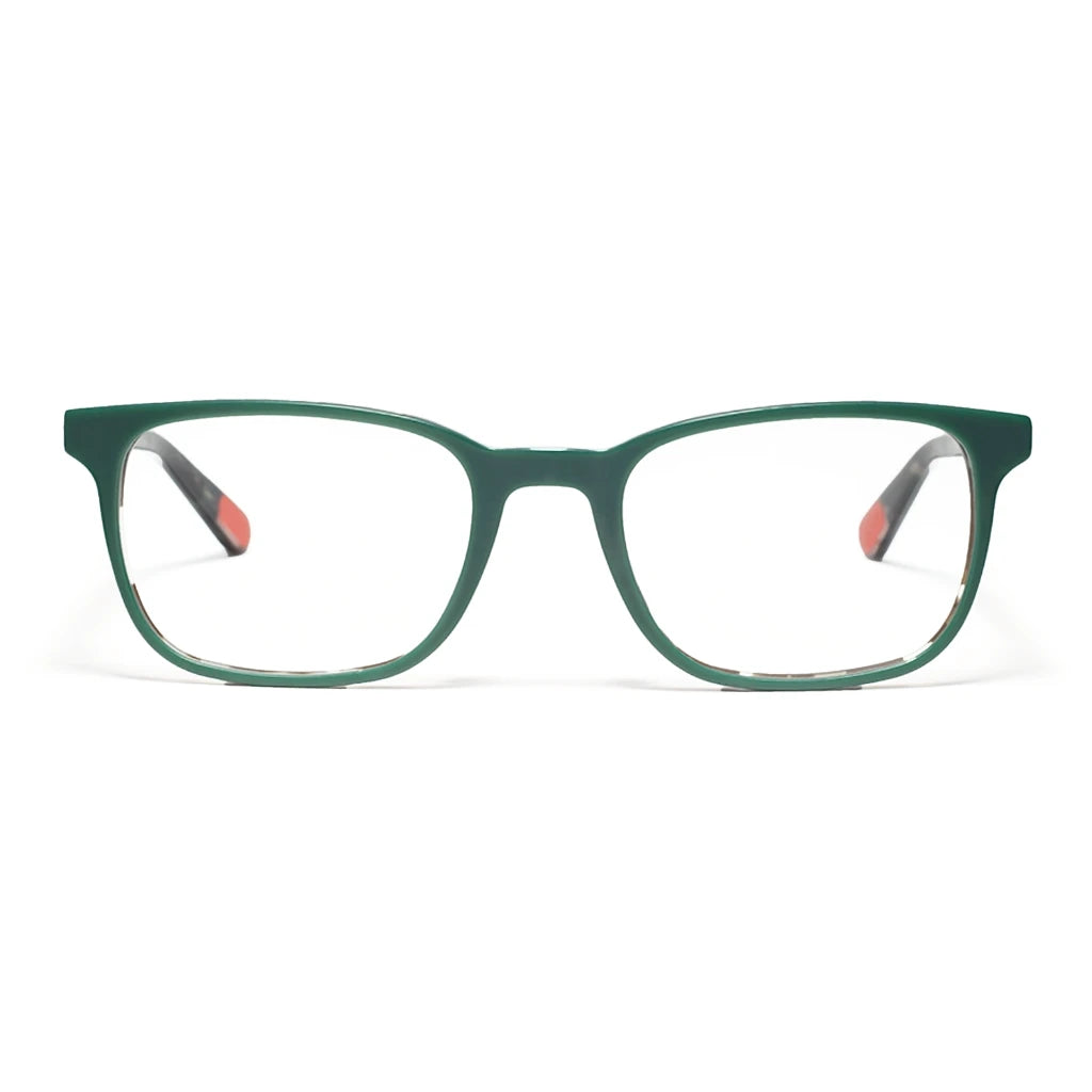 Green tortoise Payne rectangular active prescription eyeglasses by Article One at The Optical Co