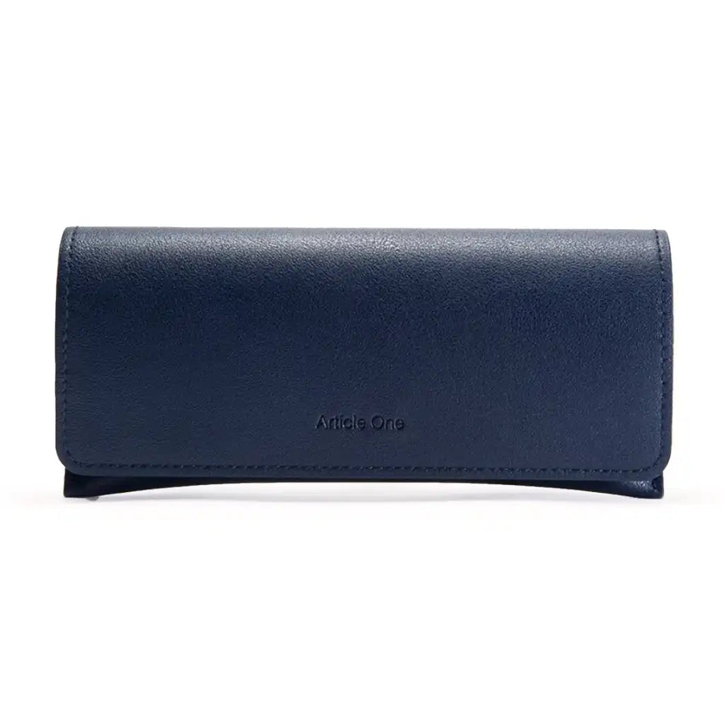 Luxury leather eyeglass pouch