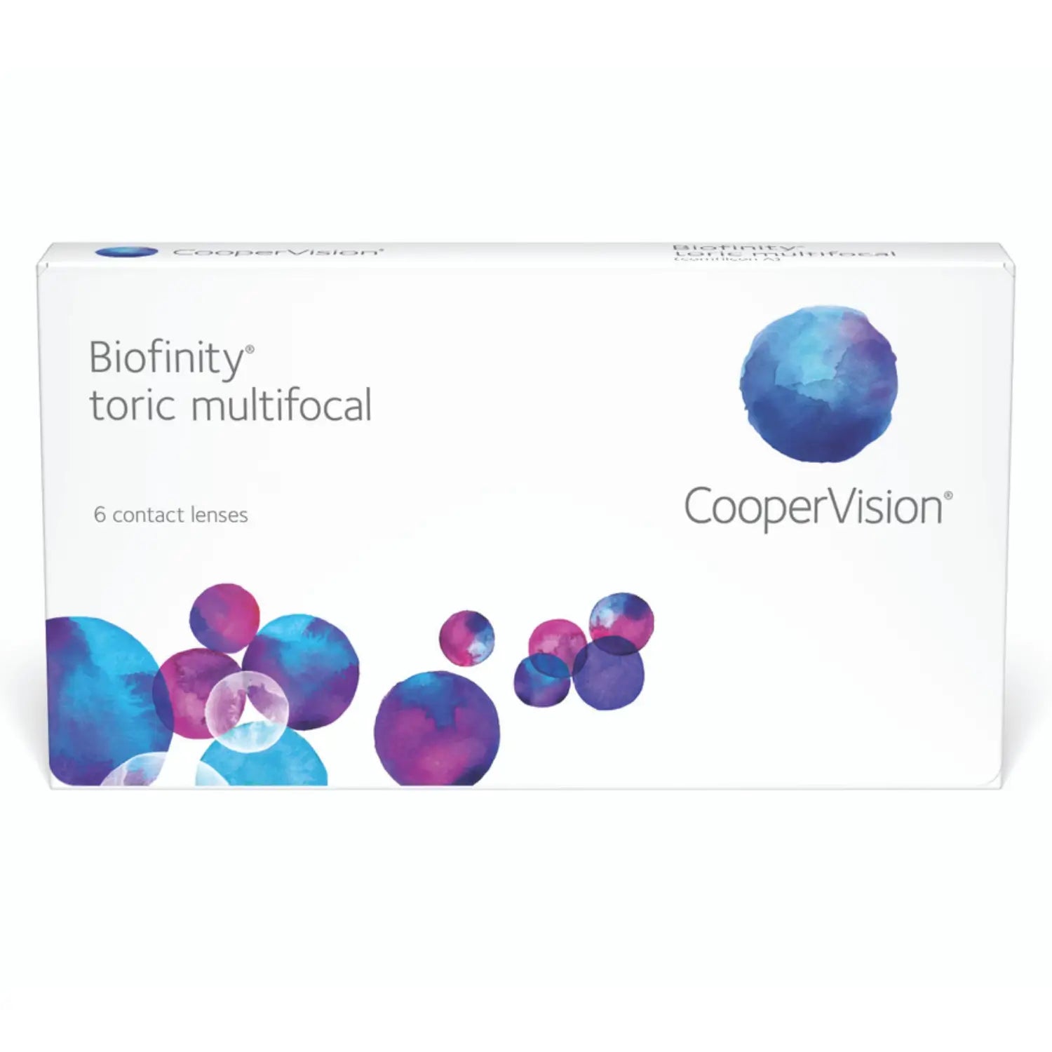Certified Biofinity toric multifocal monthly Contact Lenses by Cooper Vision on sale online at The Optical Co at the best prices