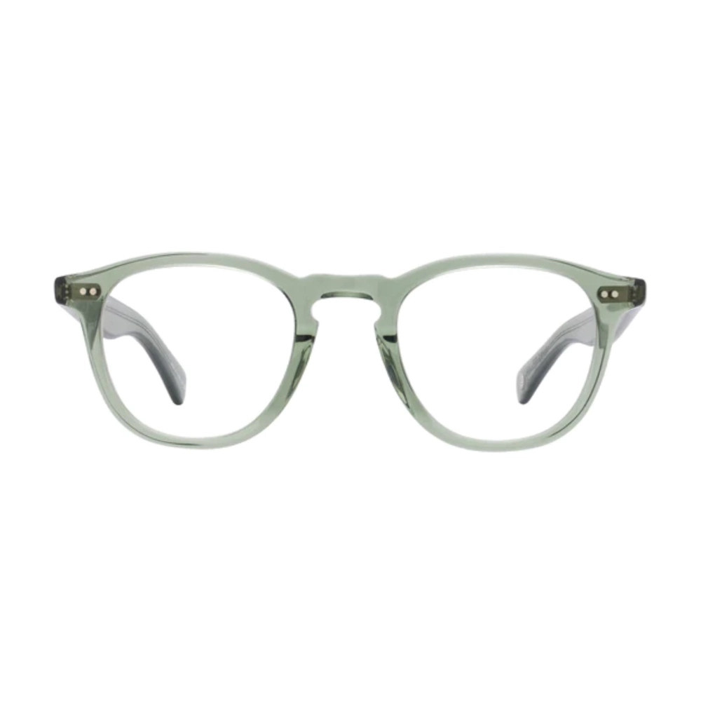 Green crystal Garrett Leight Hampton X eyeglass frame