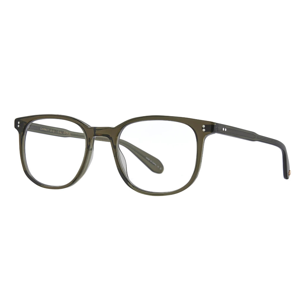 Willow green Garrett Leight large eyeglass frames