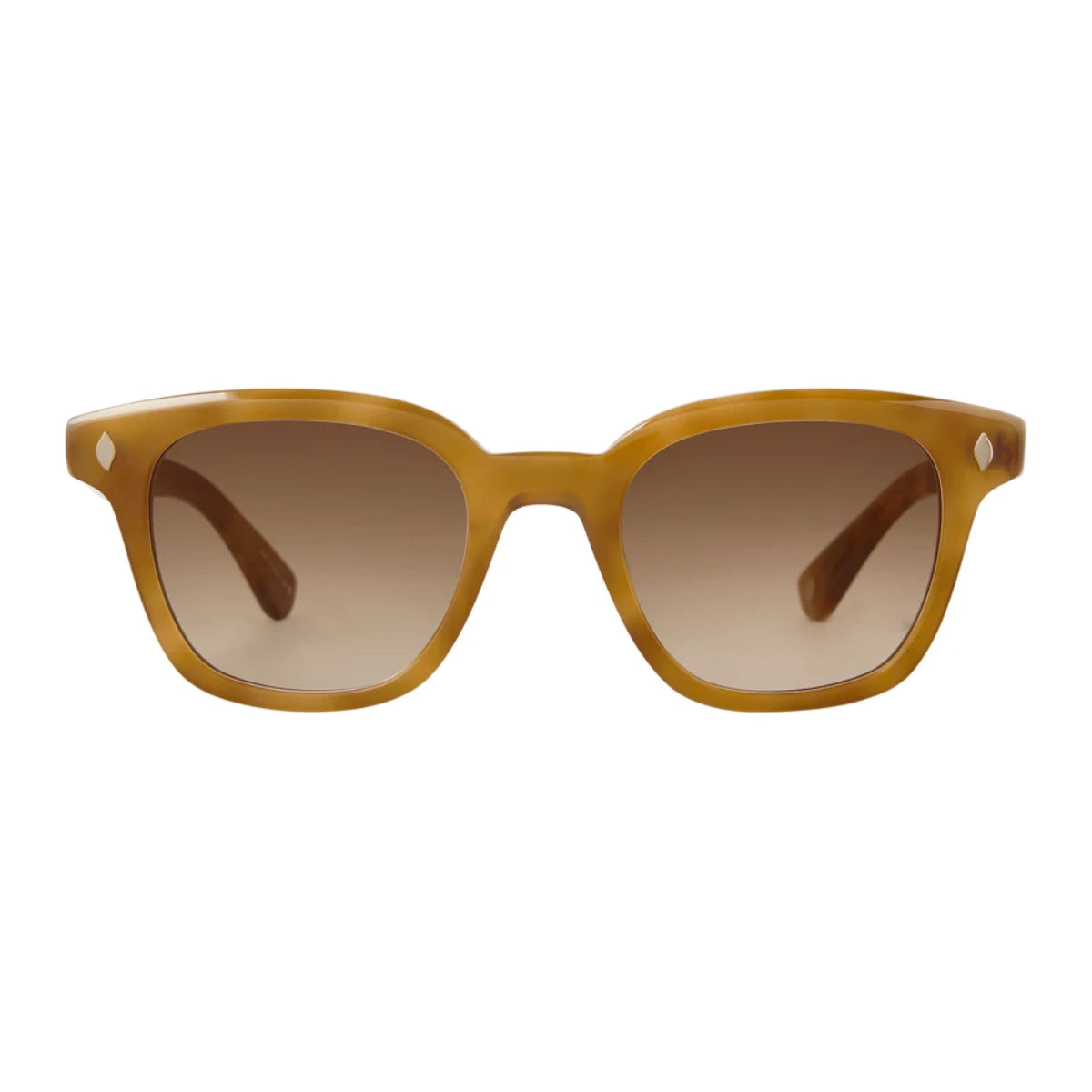 Light tortoise large Garrett Leight Broadway wayfarer sunglasses for men and women.