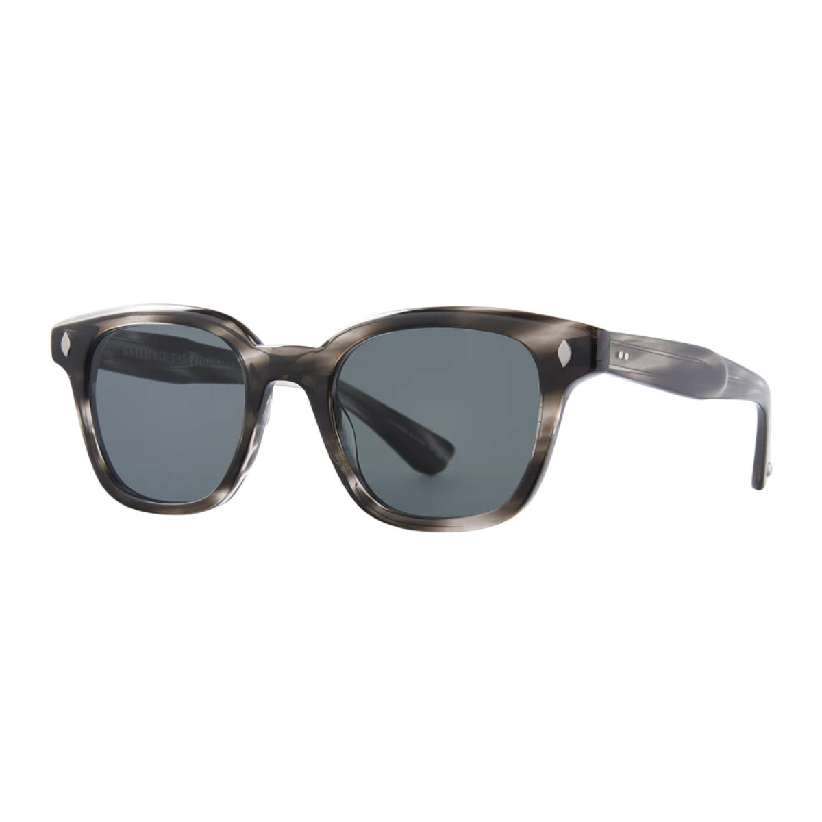 Grey tortoise large Garrett Leight Broadway wayfarer sunglasses for men and women.