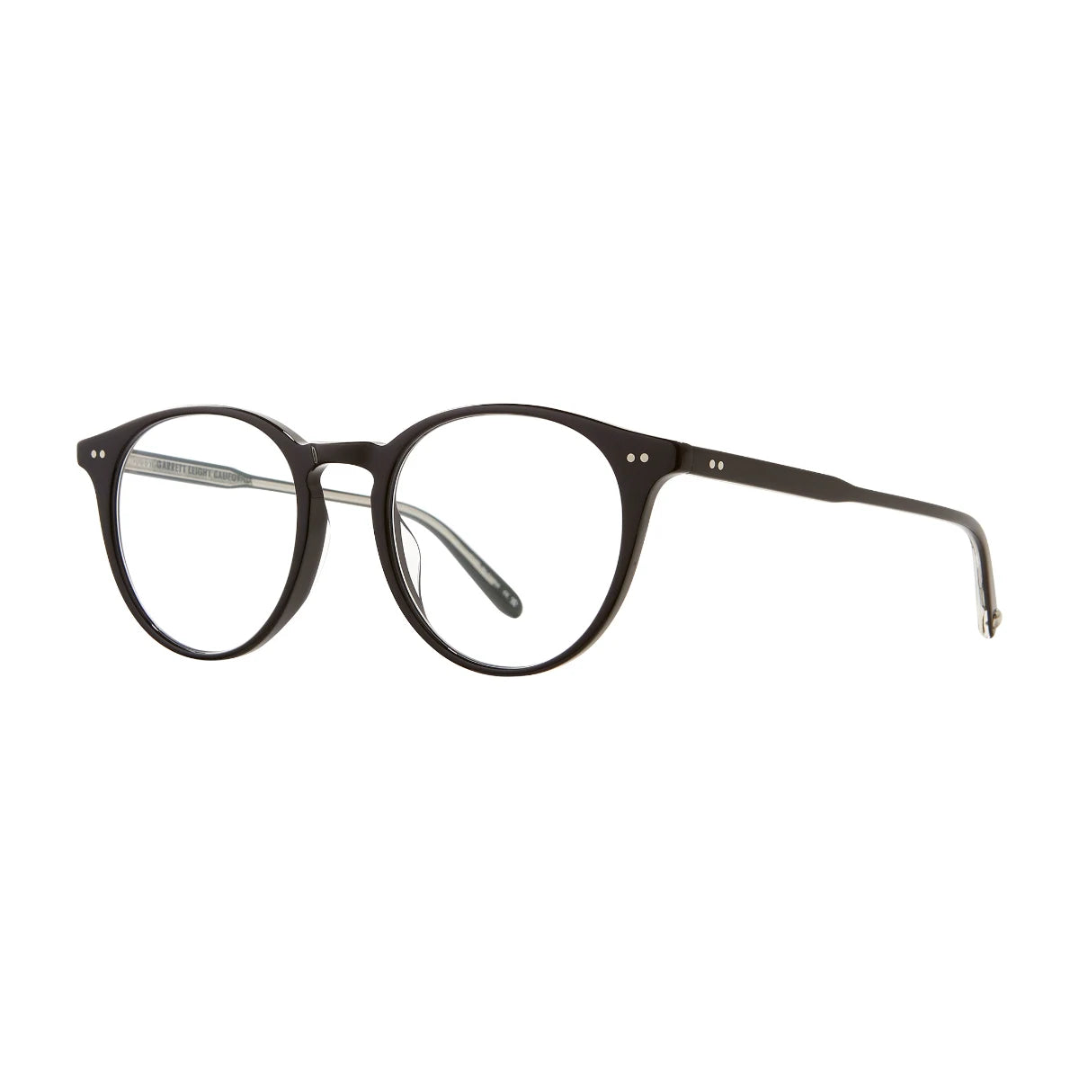 Black GLCO Clune round plastic eyeglass frames