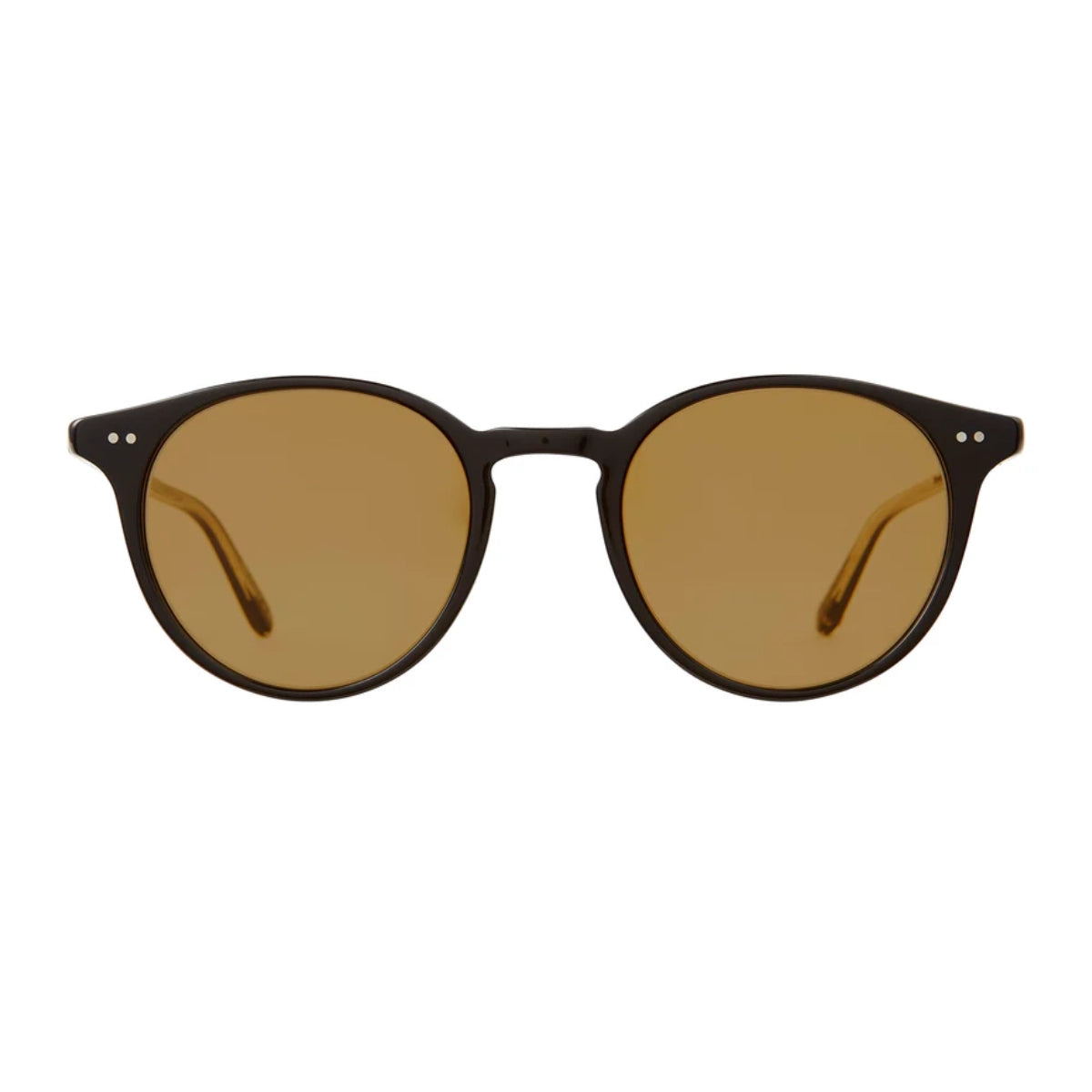 Black round Garrett Leight luxury sunglasses