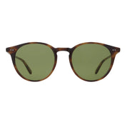 Tortoise round Garrett Leight luxury sunglasses