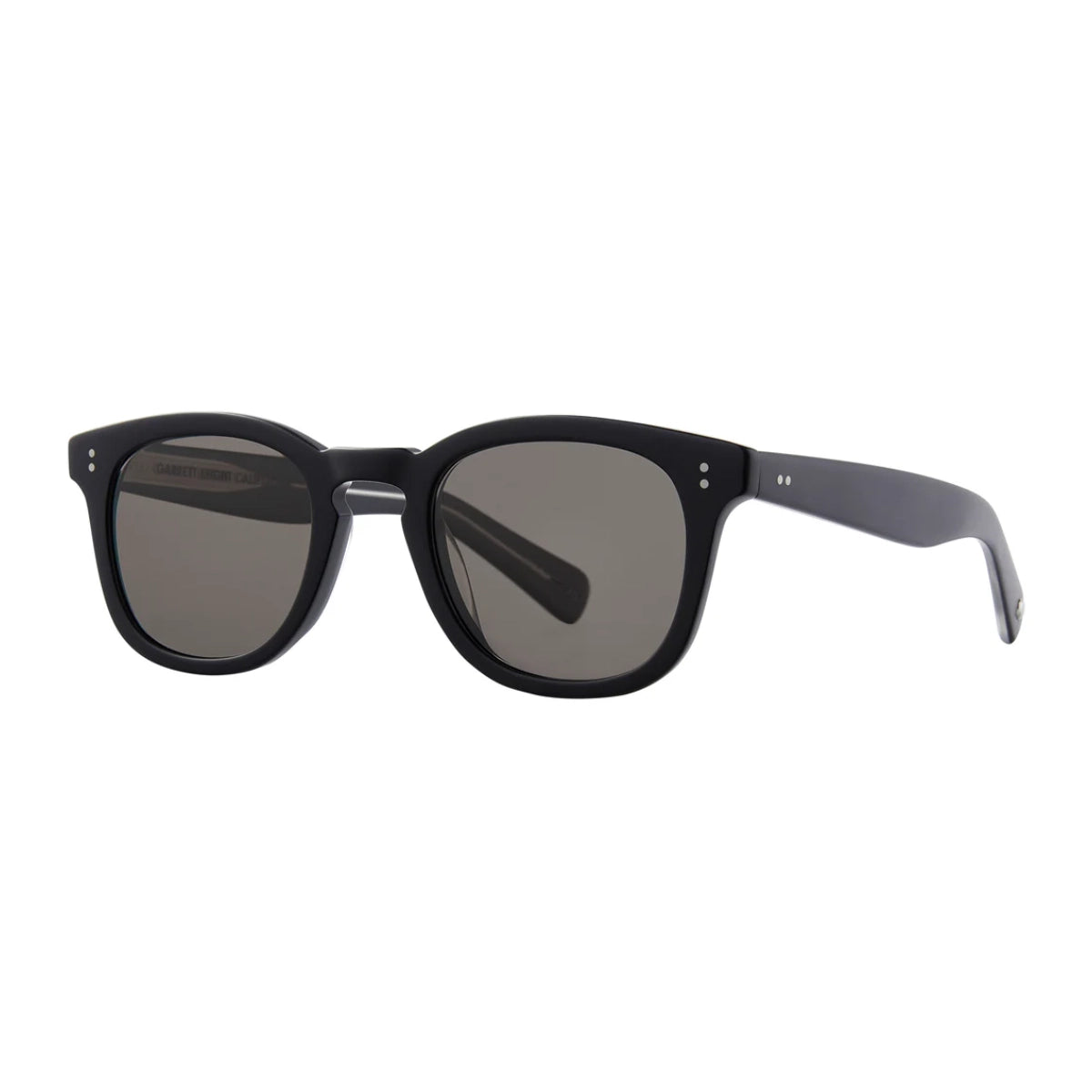 Black Garrett Leight thick acetate sunglass frame