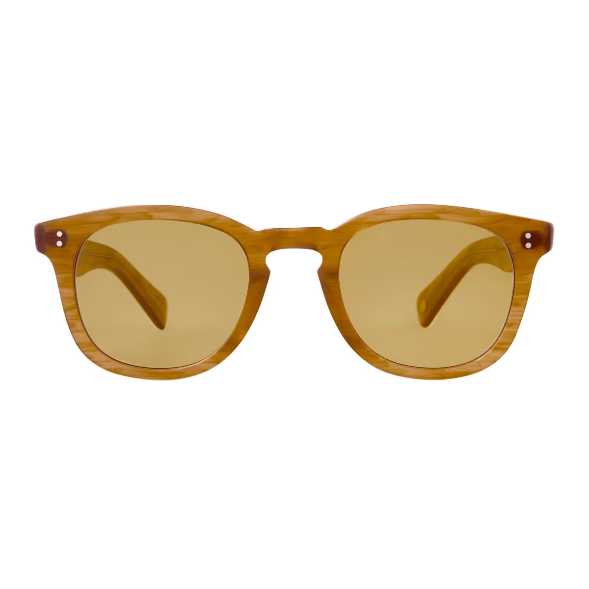 Butterscotch Garrett Leight thick acetate sunglass frame