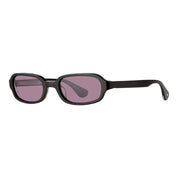 Black retro inspired oval sunglasses by GLCO available to order online at The Optical. Co