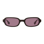 Black retro inspired oval sunglasses by GLCO available to order online at The Optical. Co