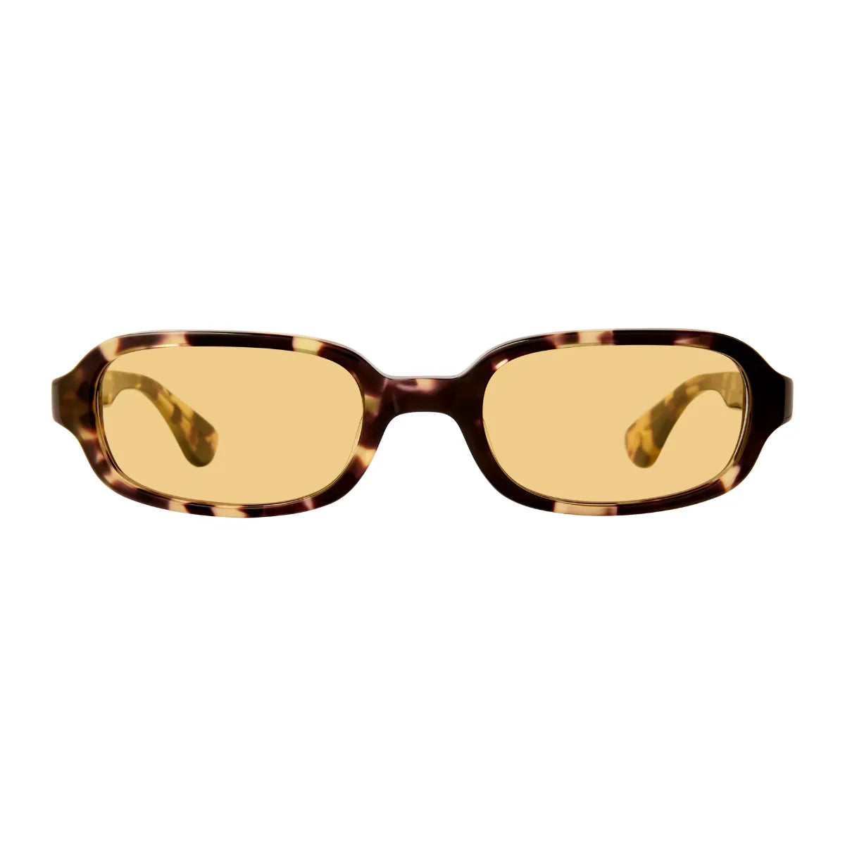Tortoise retro inspired oval sunglasses by GLCO available to order online at The Optical. Co