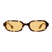 Tortoise retro inspired oval sunglasses by GLCO available to order online at The Optical. Co