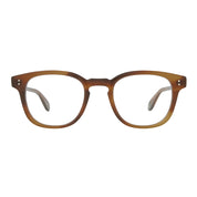 Brown 
square Garrett Leight plastic luxury eyeglasses for men and women