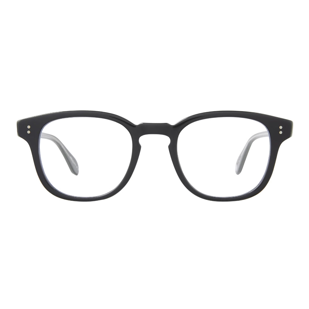 Black square Garrett Leight plastic luxury eyeglasses for men and women