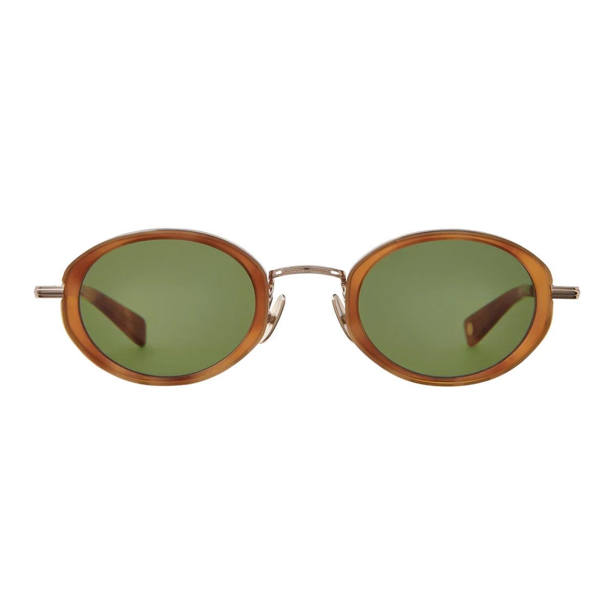 brown oval retro 90s inspired sunglasses by GLCO on white background