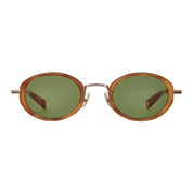 brown oval retro 90s inspired sunglasses by GLCO on white background