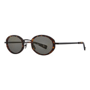Tortoise oval retro 90s inspired sunglasses by GLCO on white background