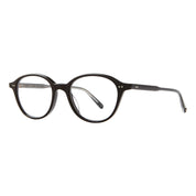 Black oval modern eyeglass frames by GLCO on white background