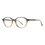 Cyprus green oval modern eyeglass frames by GLCO on white background