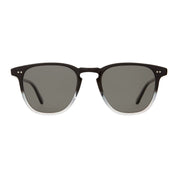 Black fade GLCO Brooks square plastic sunglasses with glass lenses