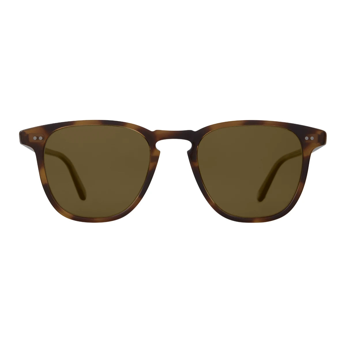 Tortoise GLCO Brooks square plastic sunglasses with glass lenses