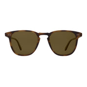 Tortoise GLCO Brooks square plastic sunglasses with glass lenses