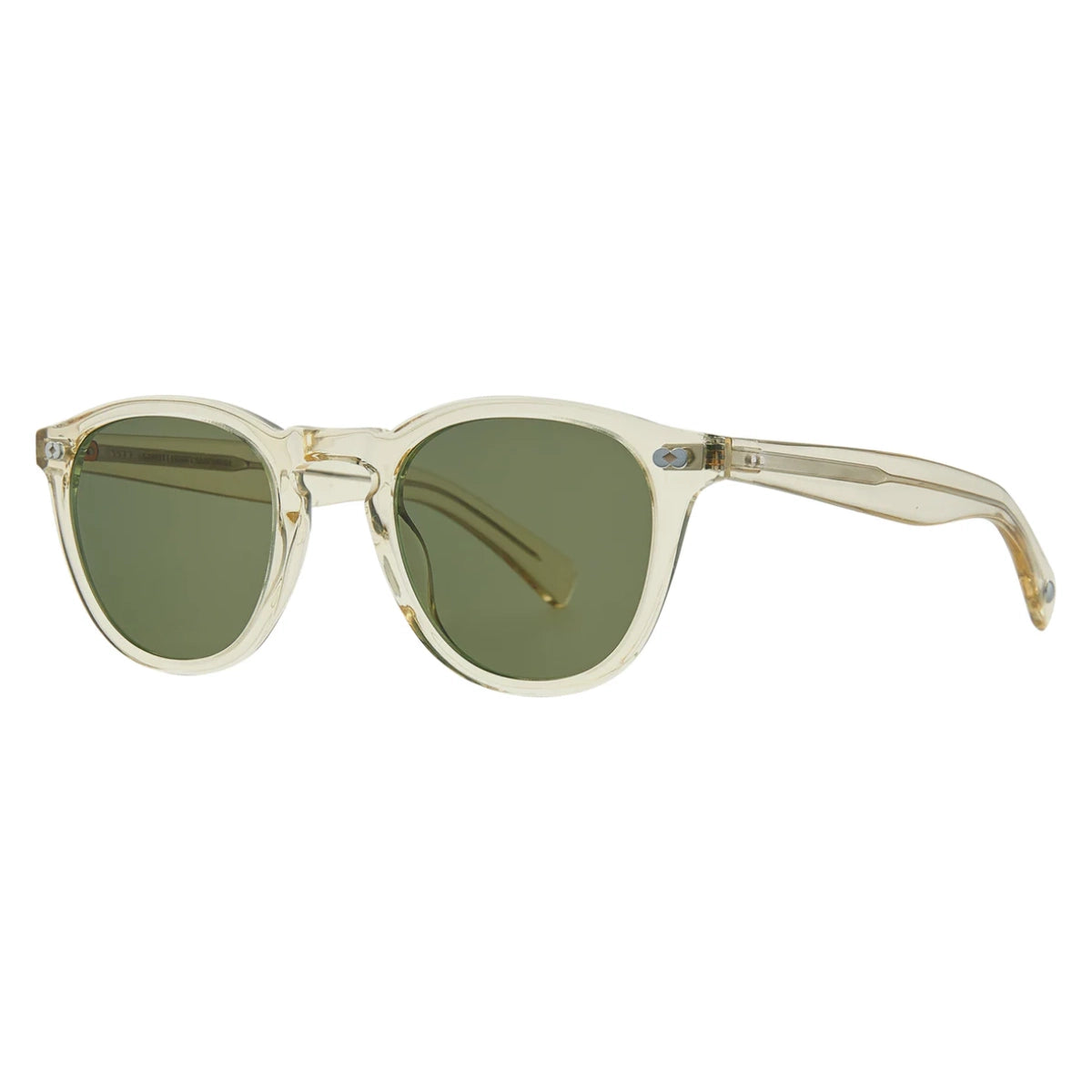 Pure glass GLCO Hampton X luxury sunglasses on white background