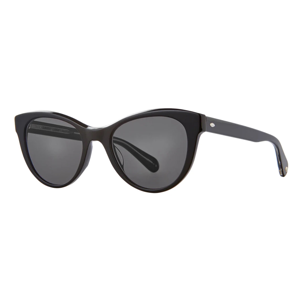 Black GLCO oversized women's cat-eyed sunglasses on white background