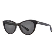 Black GLCO oversized women's cat-eyed sunglasses on white background