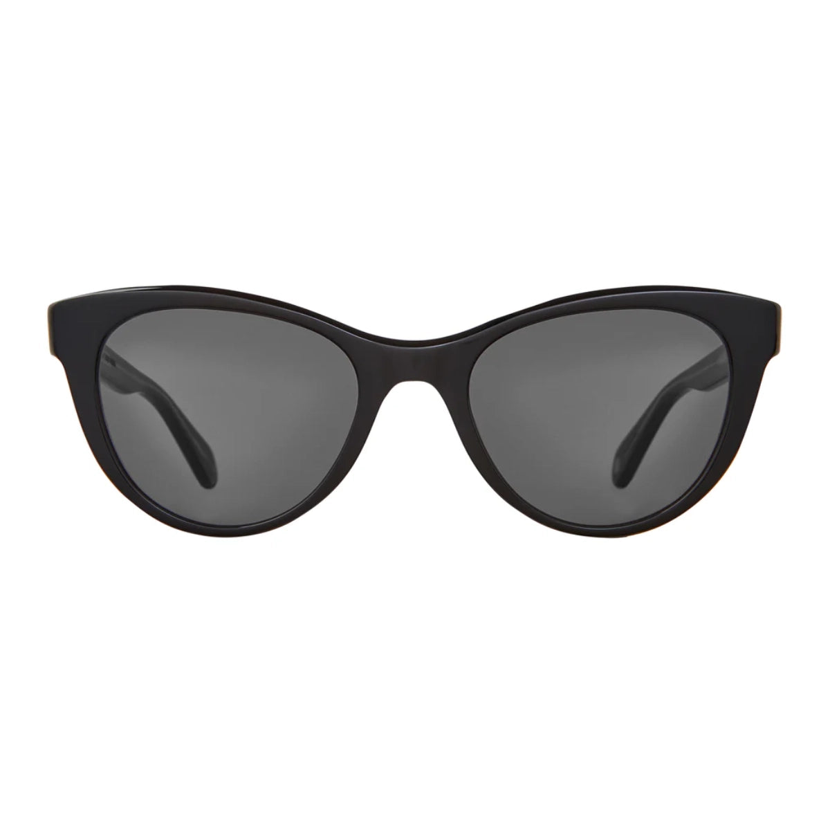 Black GLCO oversized women's cat-eyed sunglasses on white background