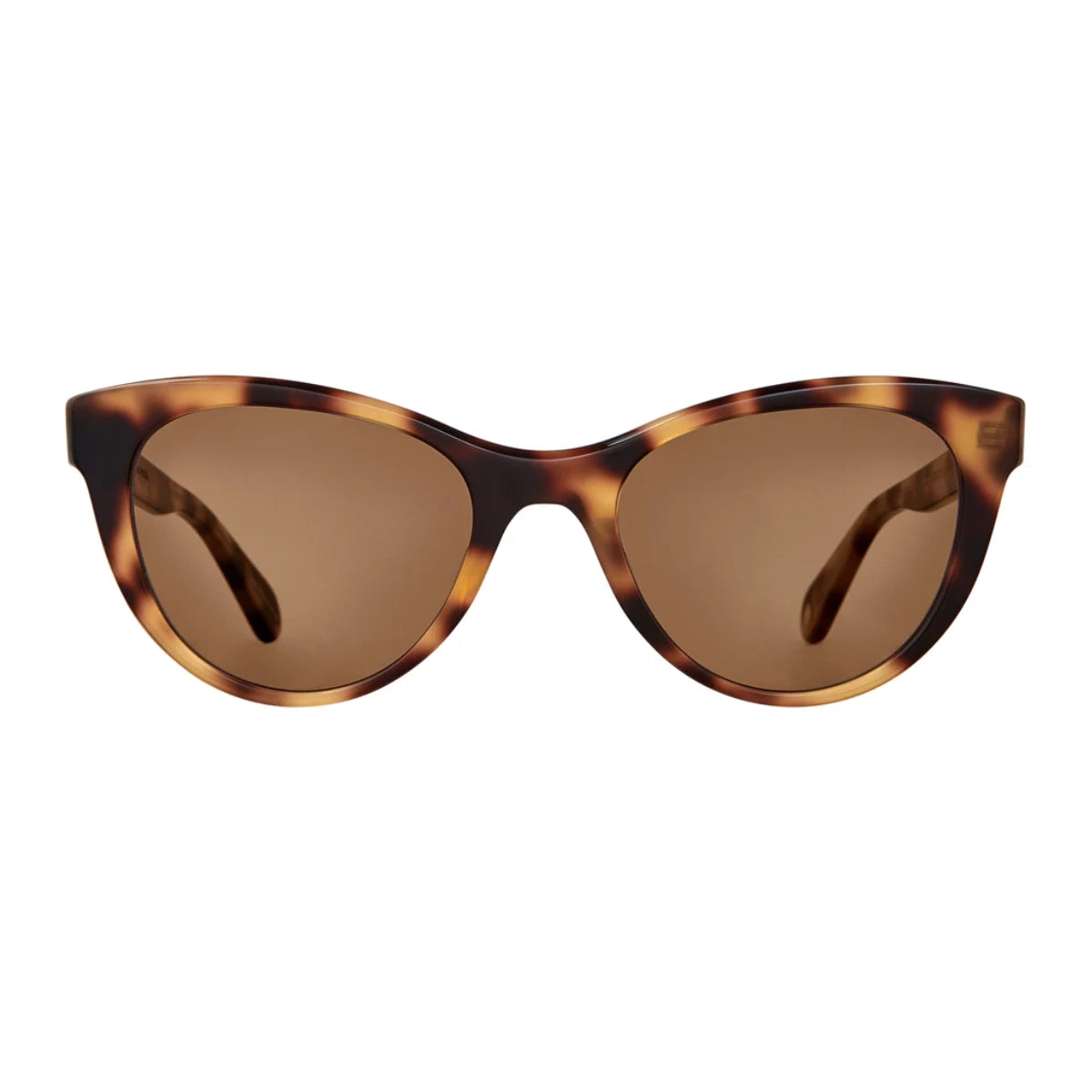 Tortoise GLCO oversized women's cat-eyed sunglasses on white background