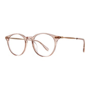 Pink Clune J round eyeglasses frames on white background