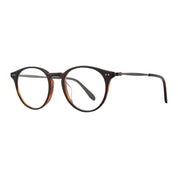 Black Clune J round eyeglasses frames on white background